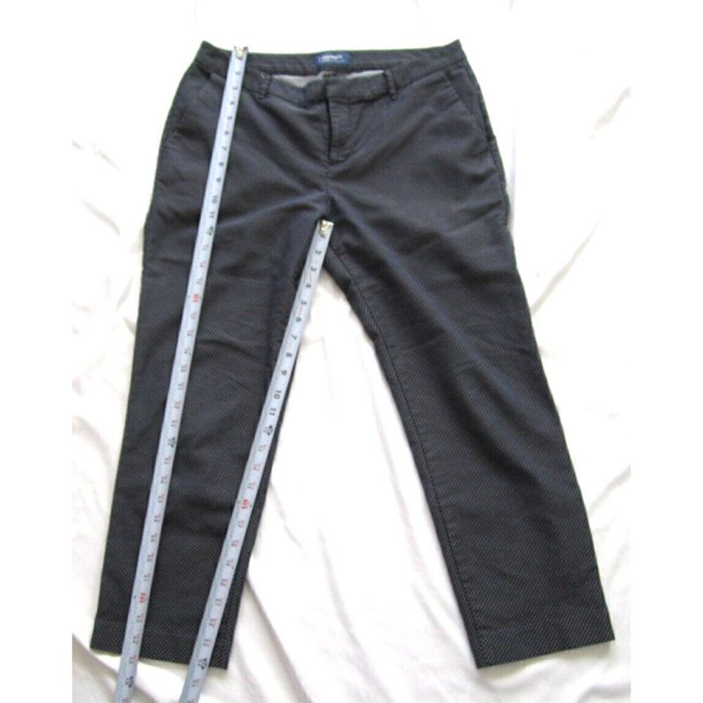 Women's Old Navy Harper Mid Rise Cotton Pants Sz 10 Reg (WP98) - Picture 3 of 11